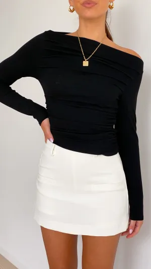 Lakin Long Sleeve Top - Black Warm Gloves Tough Core