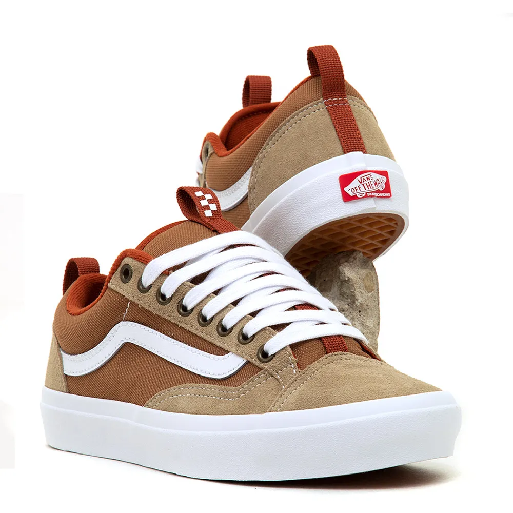 Memory Foam Airport Travel Peak Mode Skate Old Skool 36   (Khaki / Burnt Orange) VBU