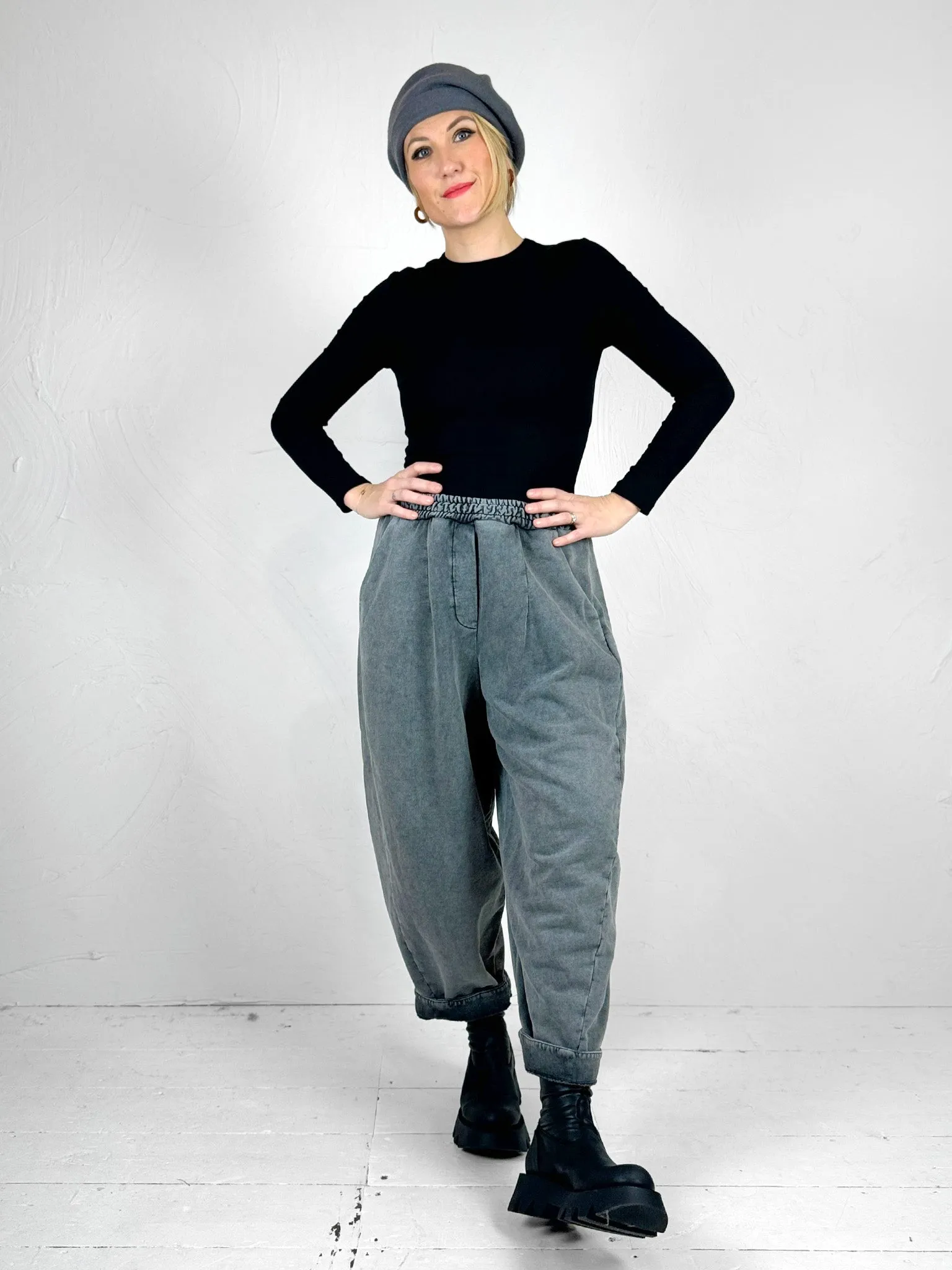 Baci Cotton Joggers - 2 Colours Low Profile Fasteners Comfy Style