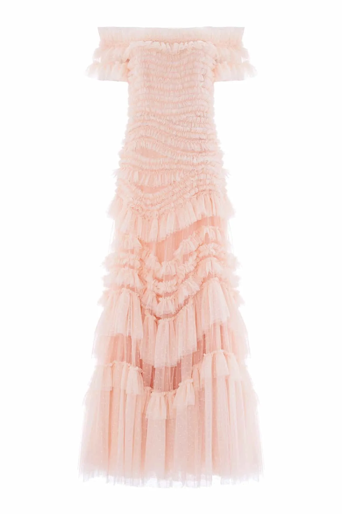 Wild Rose Off-Shoulder Gown Calm Grace Party Floral