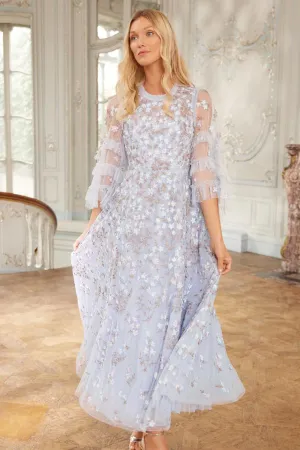 Everett Bloom Round Neck Ankle Gown Square Neck Easy and Effortless