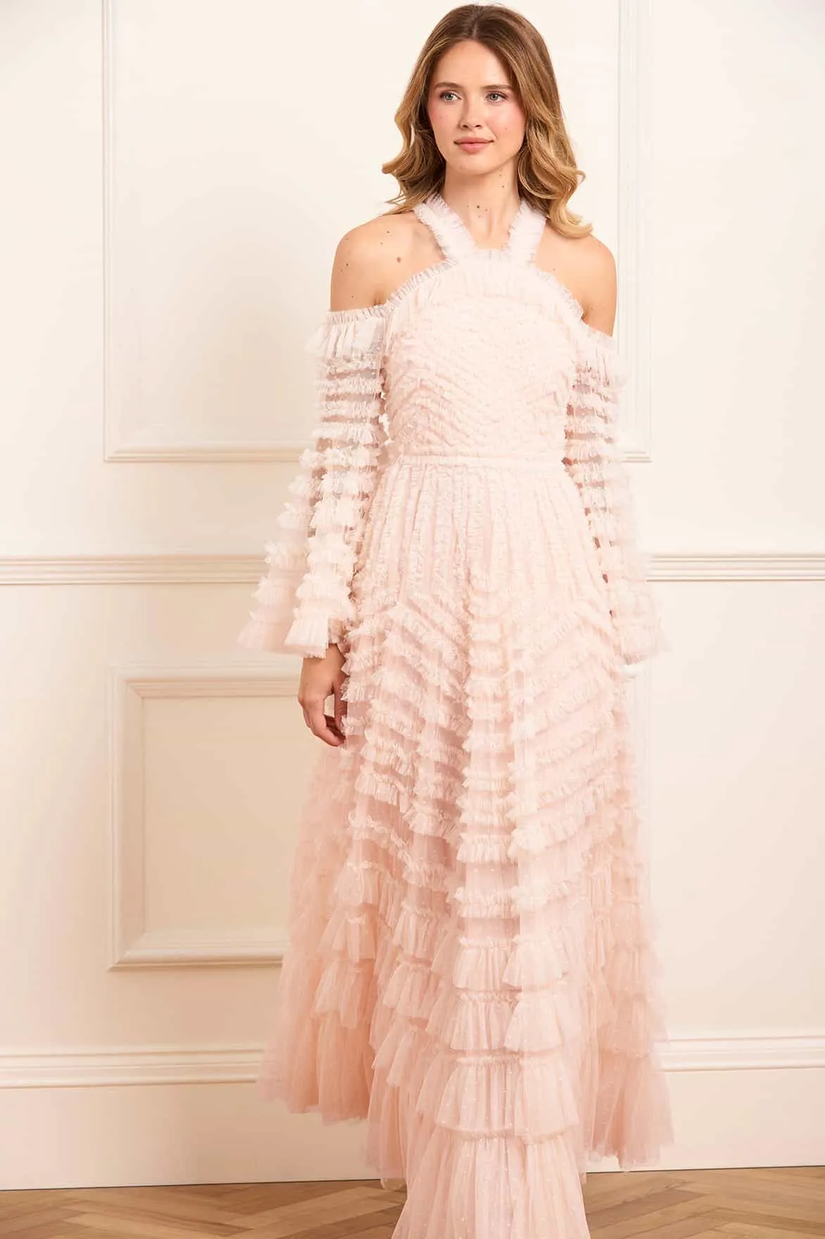 La Vie En Rose Off-Shoulder Gown Pure Motion Relaxed Vibe