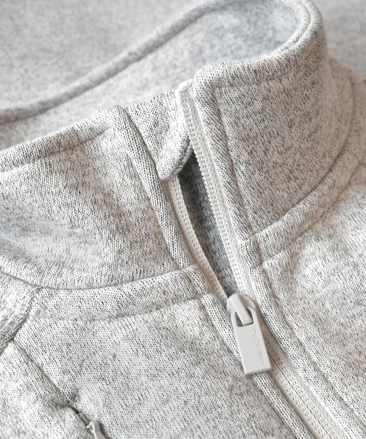 Montana Knitted Fleece Jacket | LIGHT GREY MELANGE Microfiber Blend Soft Comfort
