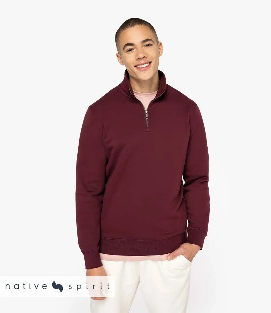 Dry Hike Insulated Feel Quarter Zip Sweatshirt | DARK CHERRY