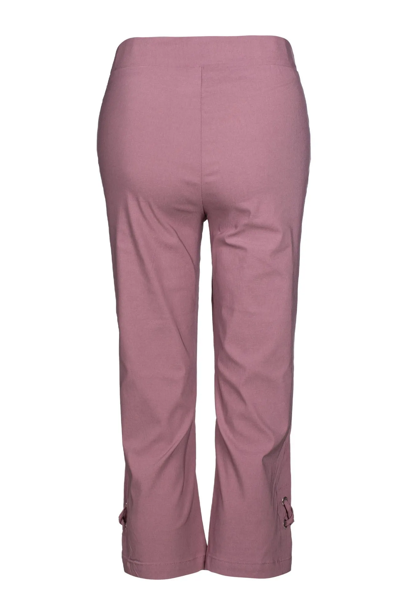 LowProfileTopstitching Tapered ankle Mid Calf Pants | DUSKY ROSE | 6302C1