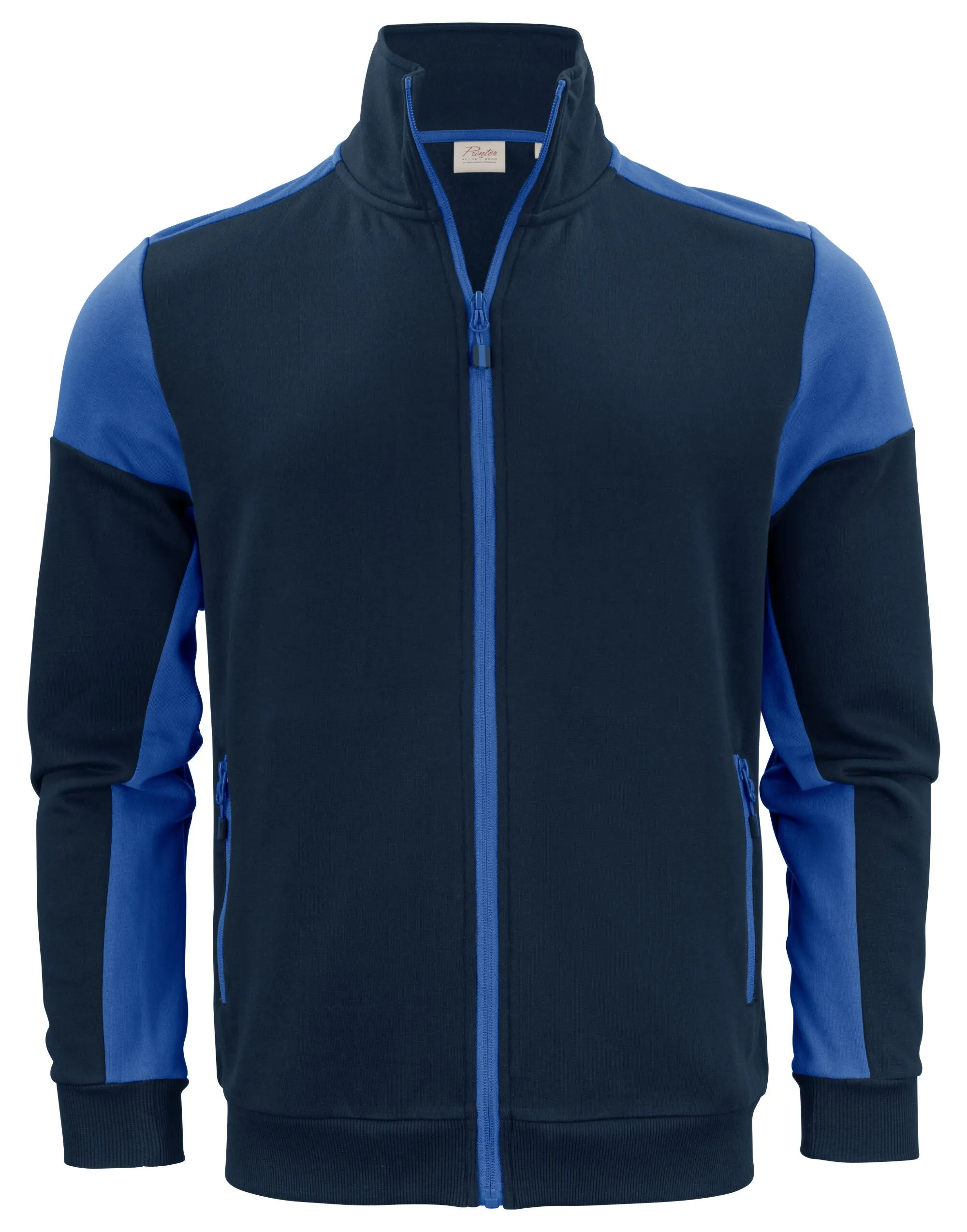 Cold Day Two Tone Full Zip Sweatshirt | NAVY/COBALT