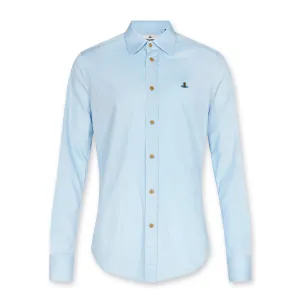 Vivienne Westwood - Slim Shirt in Light Blue Linen blend