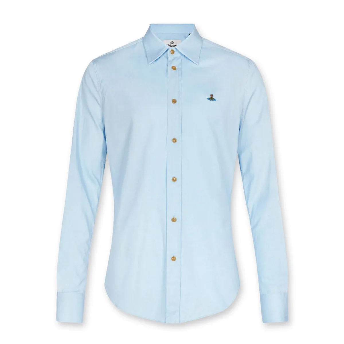 Vivienne Westwood - Slim Shirt in Light Blue Linen blend