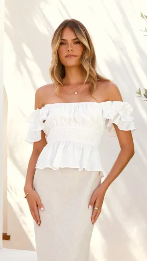 Group Mood Fifi Top - White