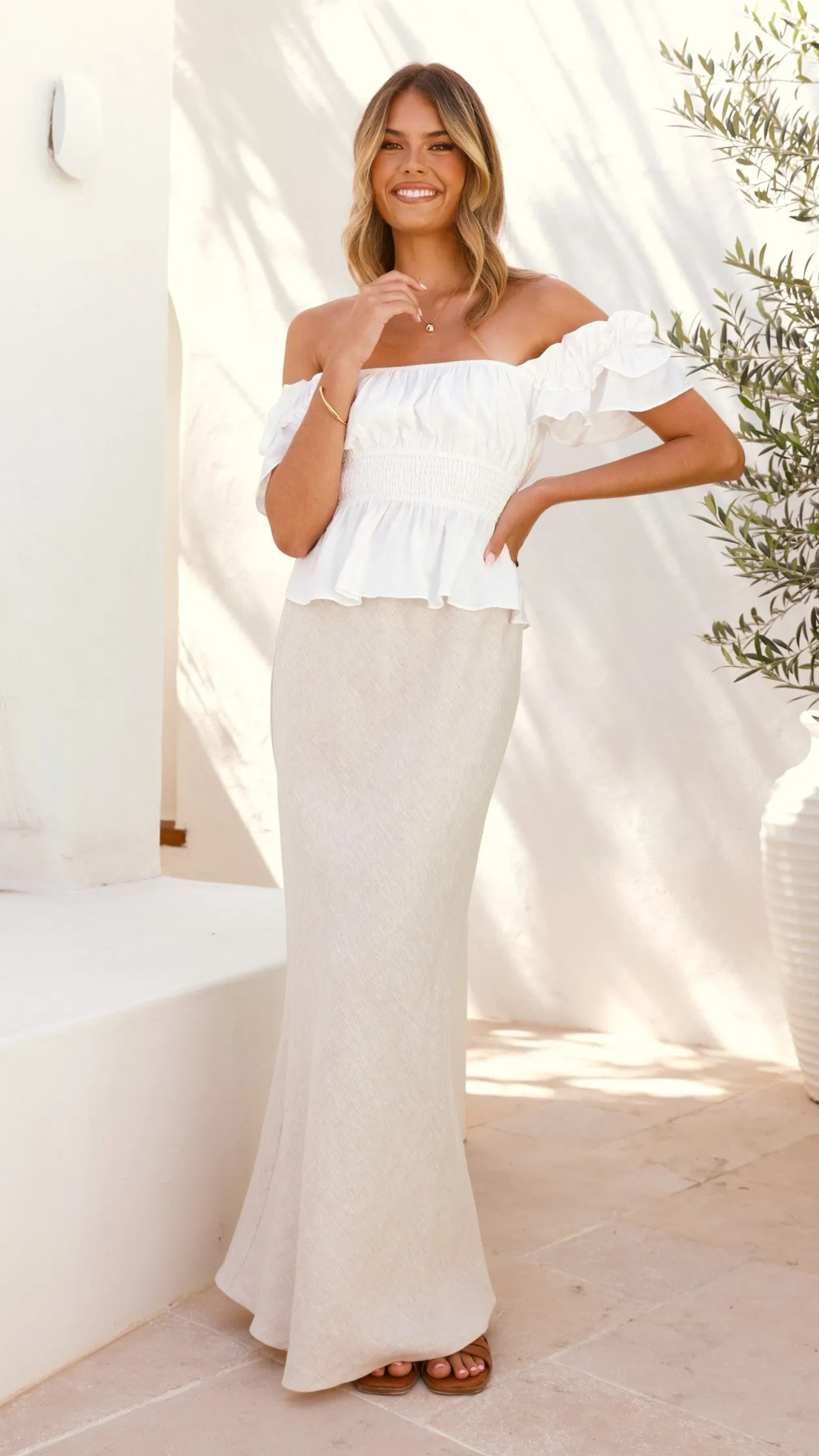 Cozy Dress Baby Soft Fifi Top - White