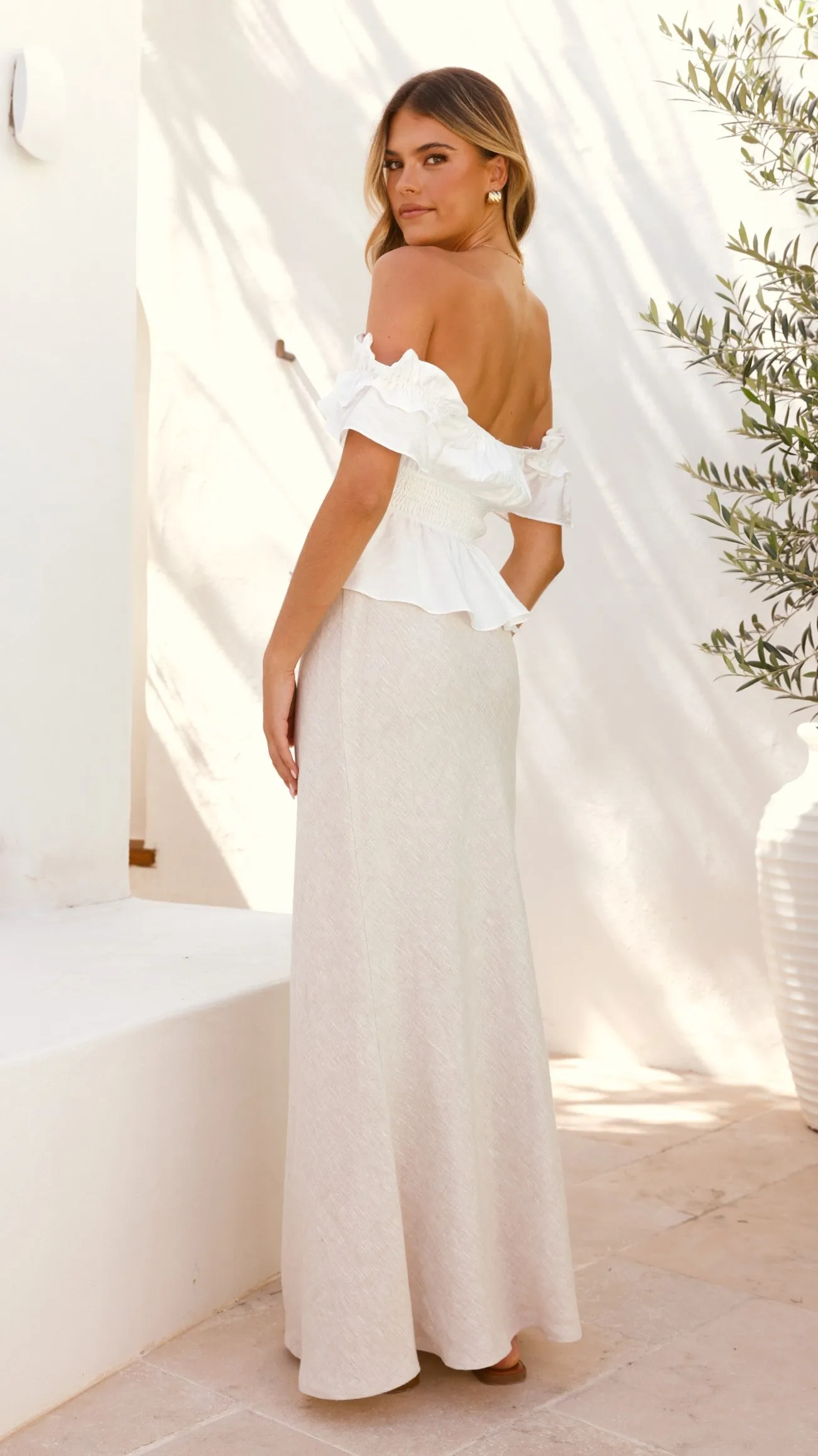 Fifi Top - White Royal Charm