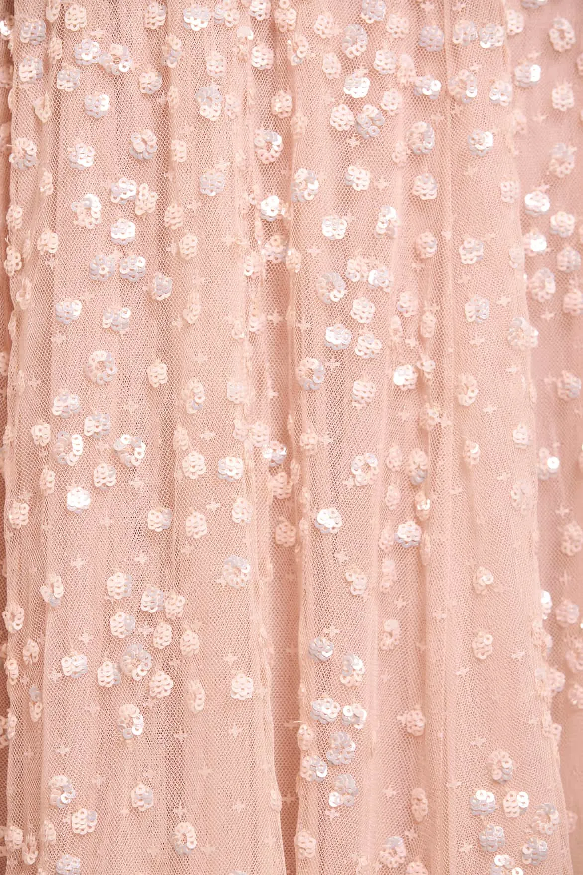 Leila Dot V-Neck Ankle Gown Vibrant pattern