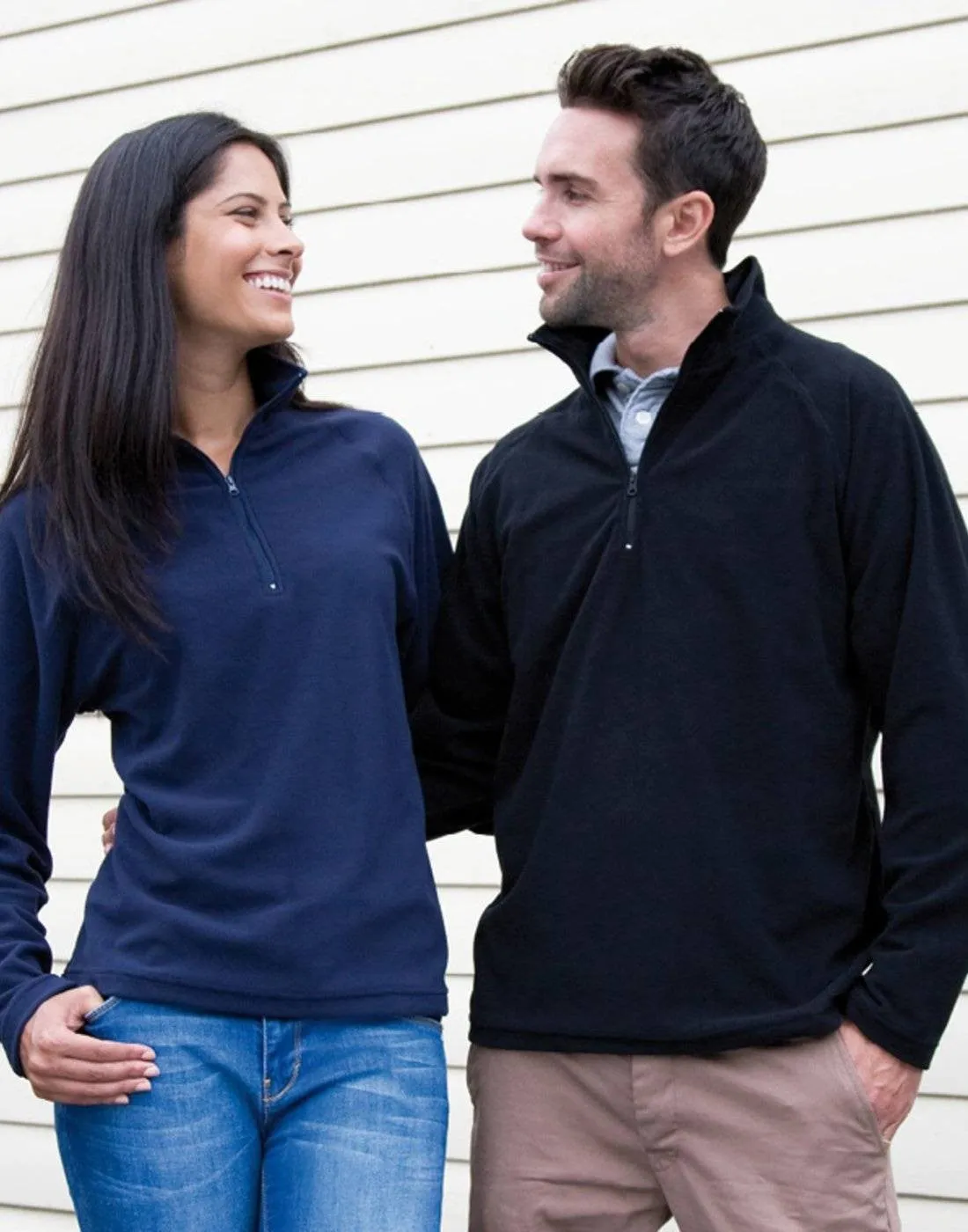 Micro Fleece Mid Layer Top | BLACK Backyard Relax