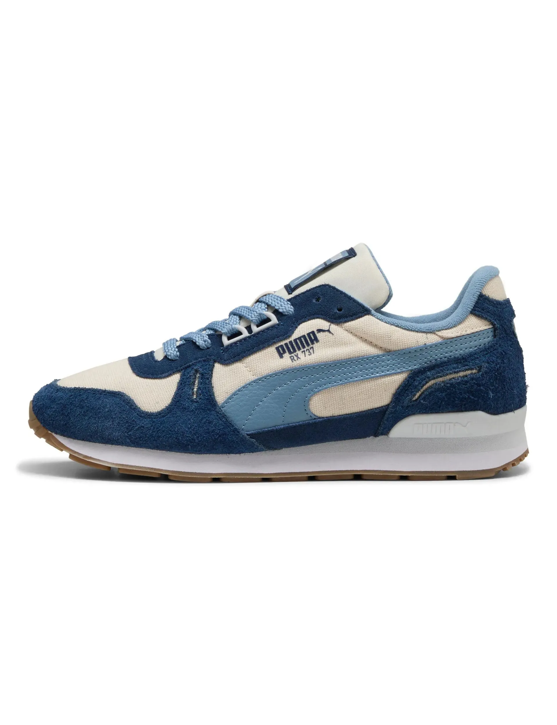 RX 737 Vintage Sneakers - Alpine Snow/Persian Blue Bridge Trek Impact Dispersing Heel