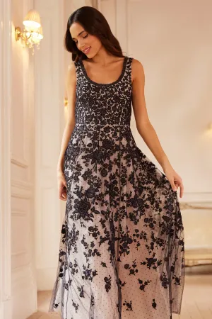 Quiet Luxury Rosa Scoop Neck Ankle Gown