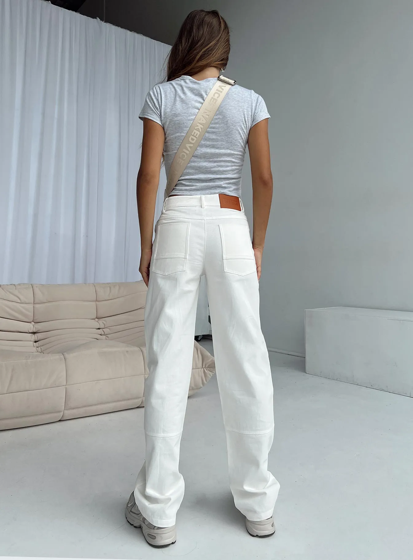 Kapala Cargo Jeans White Anti Static Treatment