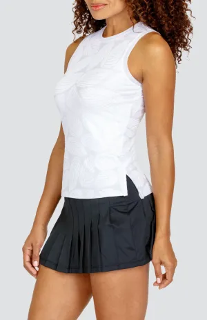 Zeta Tank - Fading Leaves Chalk - FINAL SALE Quick Dry Comfort Collared formality