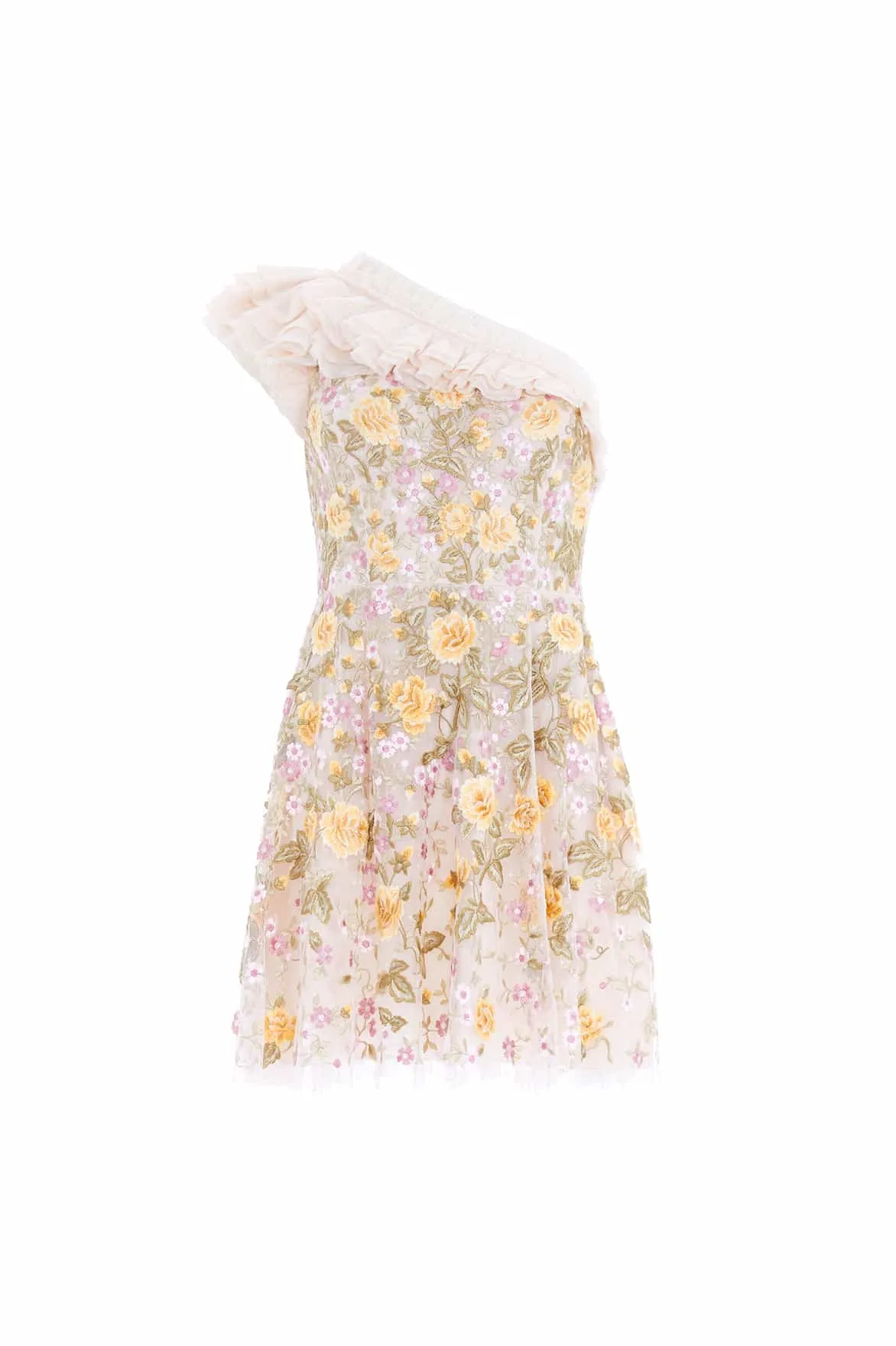 Florine One-Shoulder Mini Dress Sculpted Fit