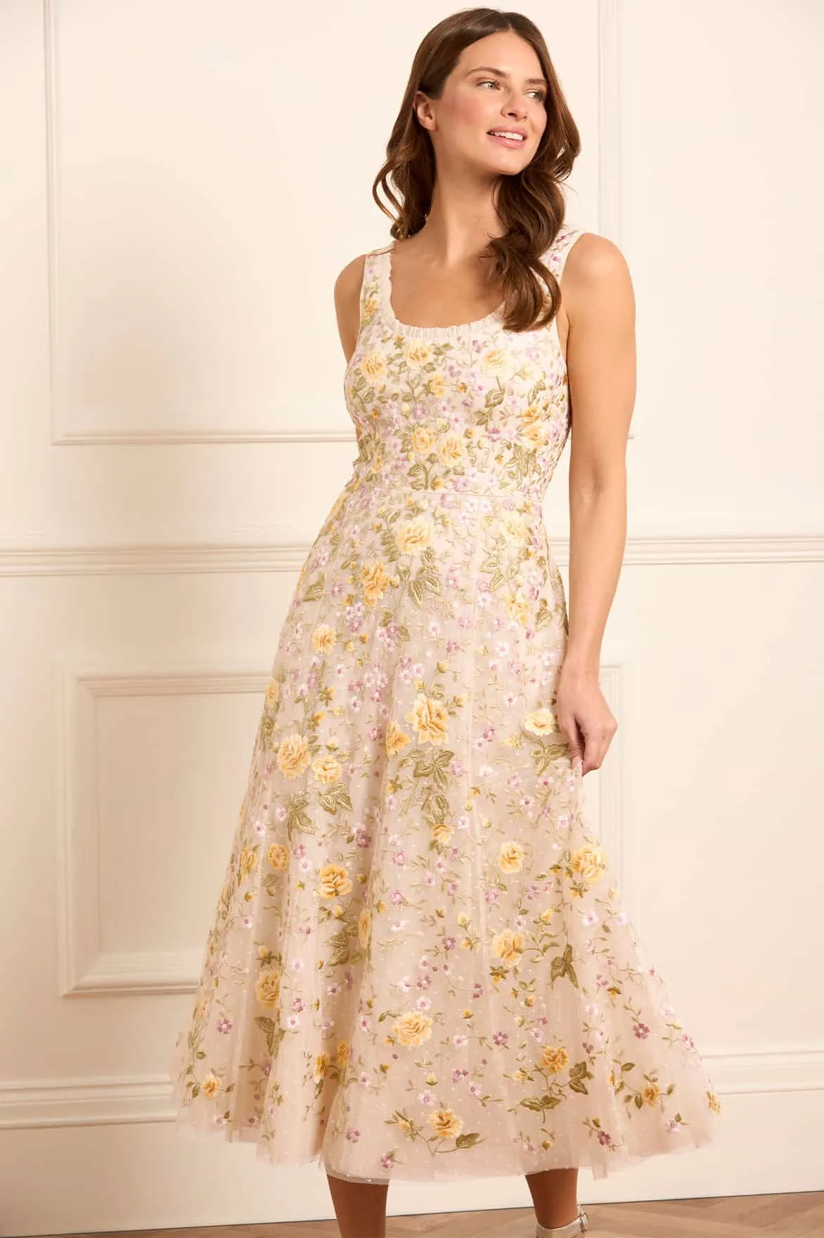 Florine Scoop Neck Ballerina Dress Profile Enhancer Organic-Fabric