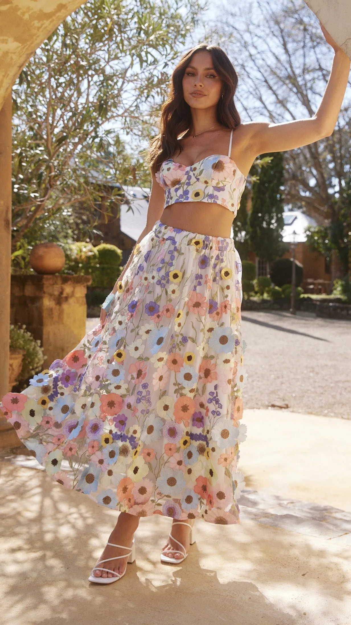 NoRubEdging Naja Crop Top - Multi Floral