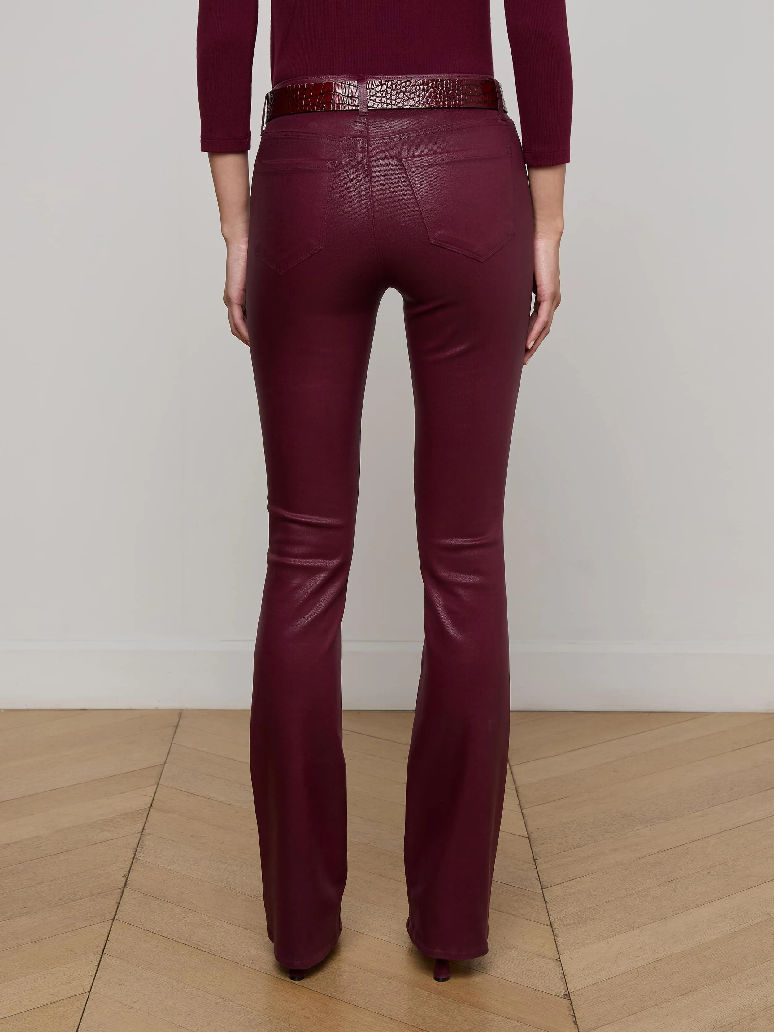 Selma Coated Bootcut Jean Premium Elegant