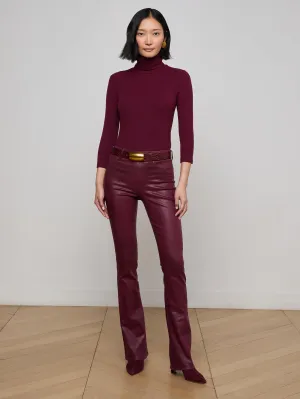 Selma Coated Bootcut Jean Couple Look Athlete Fit Festival Outfit Evening Stroll Comfy