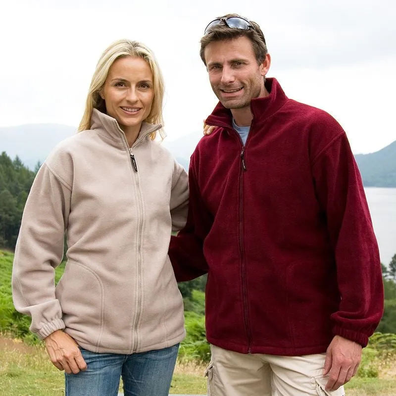 Full Zip Active Fleece Jacket | BLACK Comfy Look