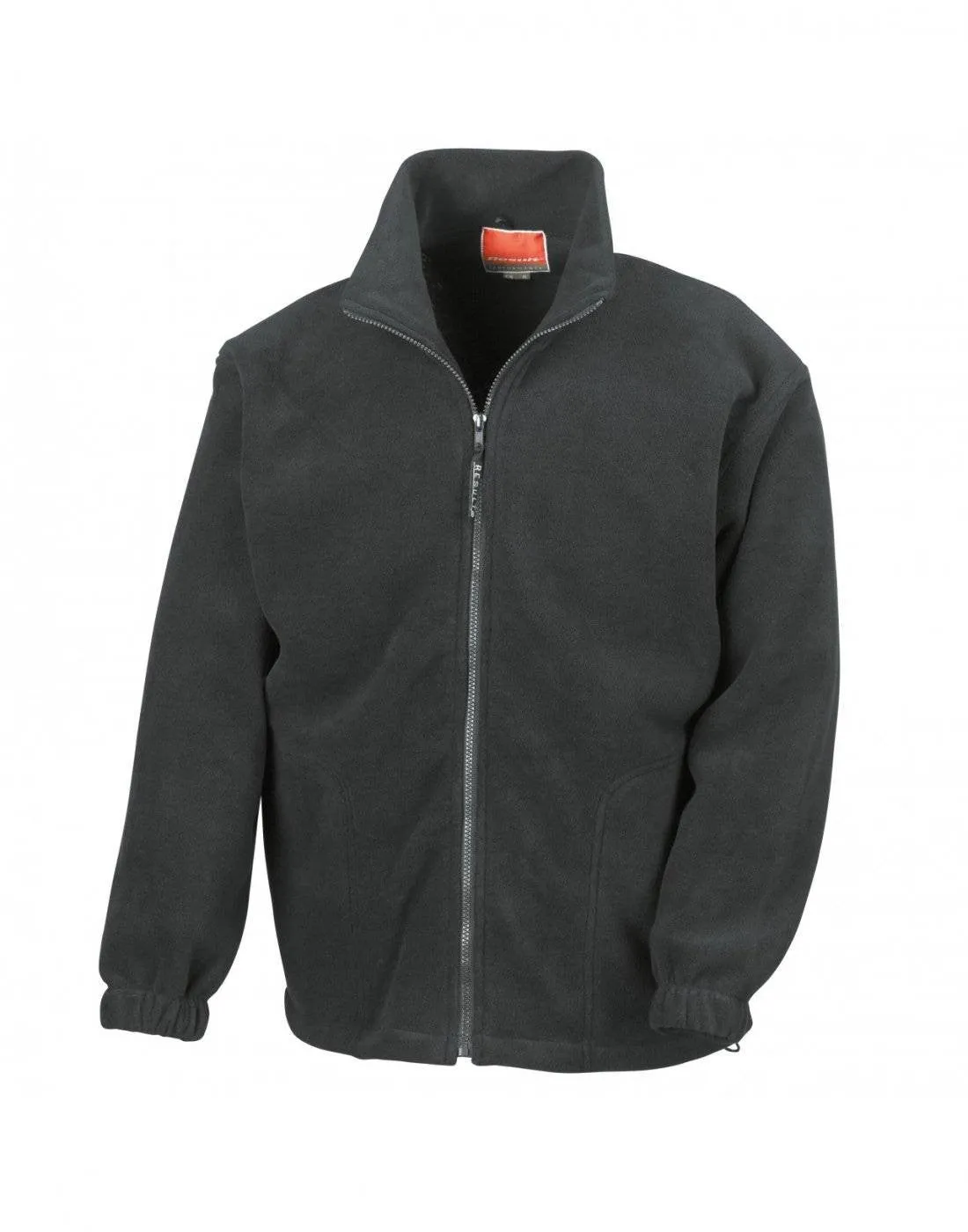 Full Zip Active Fleece Jacket | BLACK Relaxed Outfit Gear City Explorer