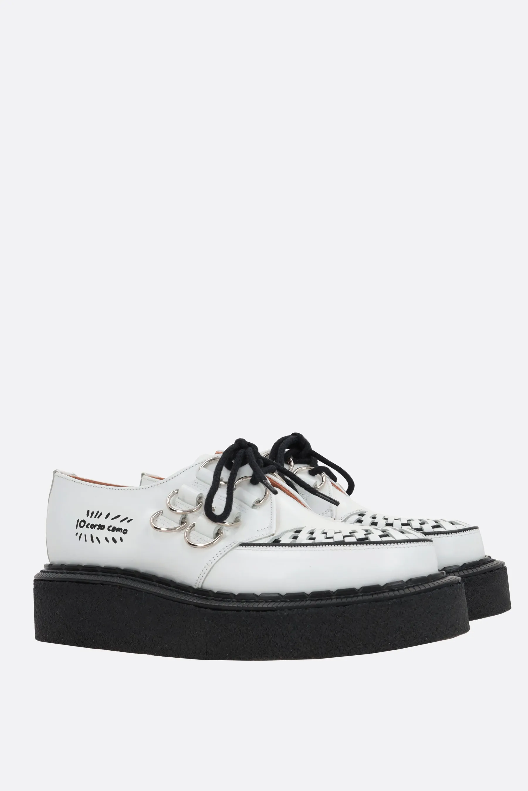 Gibson shiny leather creepers Flat Form Low Effort