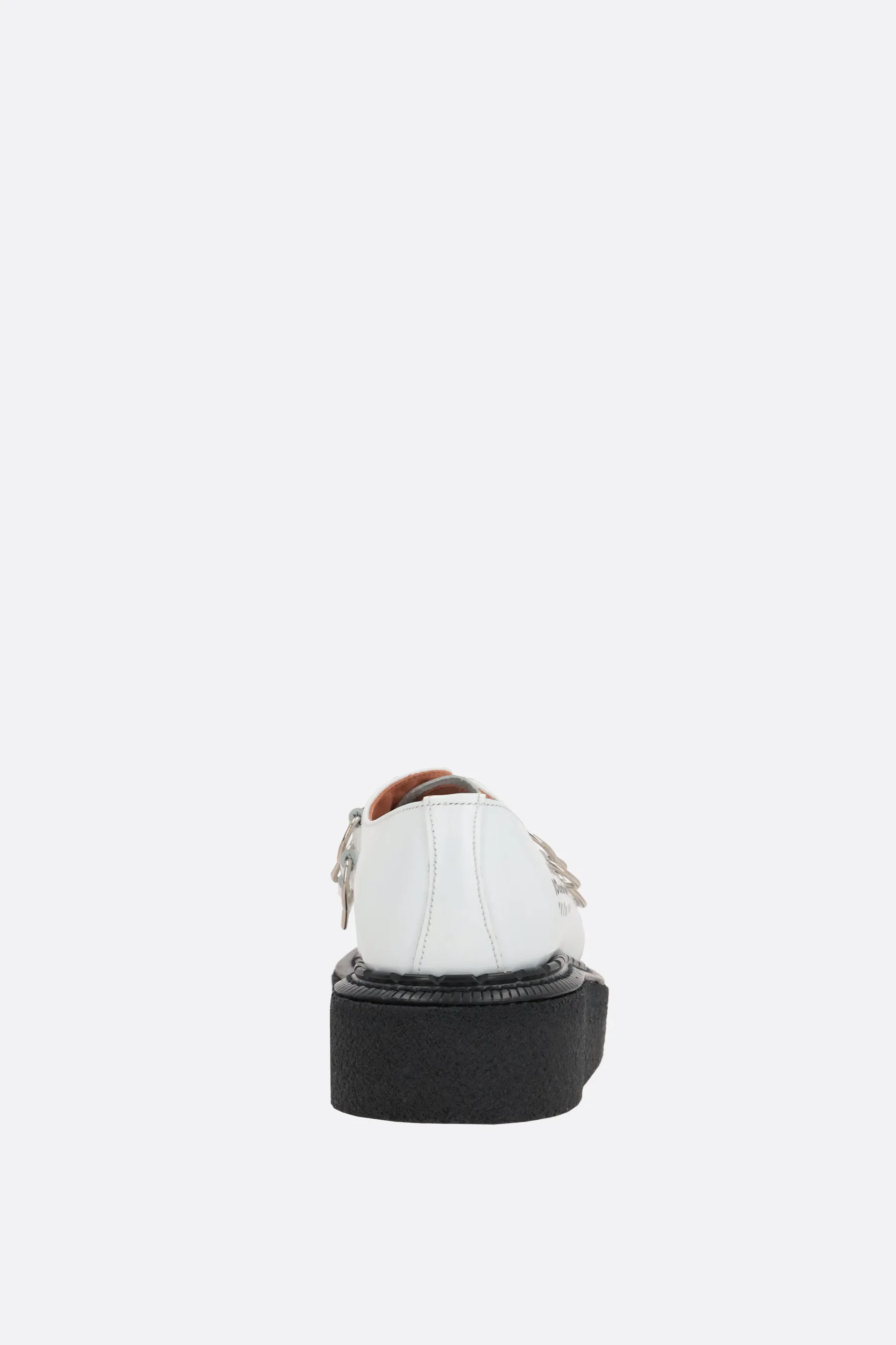 Neutral Mood Gibson shiny leather creepers