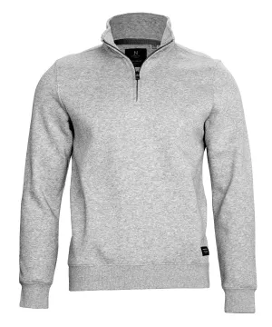 Glendale Unisex Quarter Zip Sweat | GREY MELANGE Urban Daywear