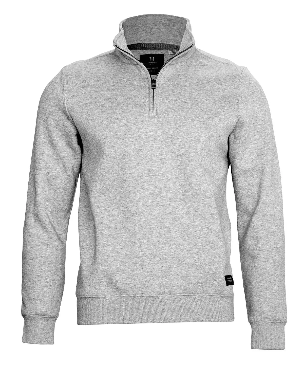 Glendale Unisex Quarter Zip Sweat | GREY MELANGE Urban Daywear