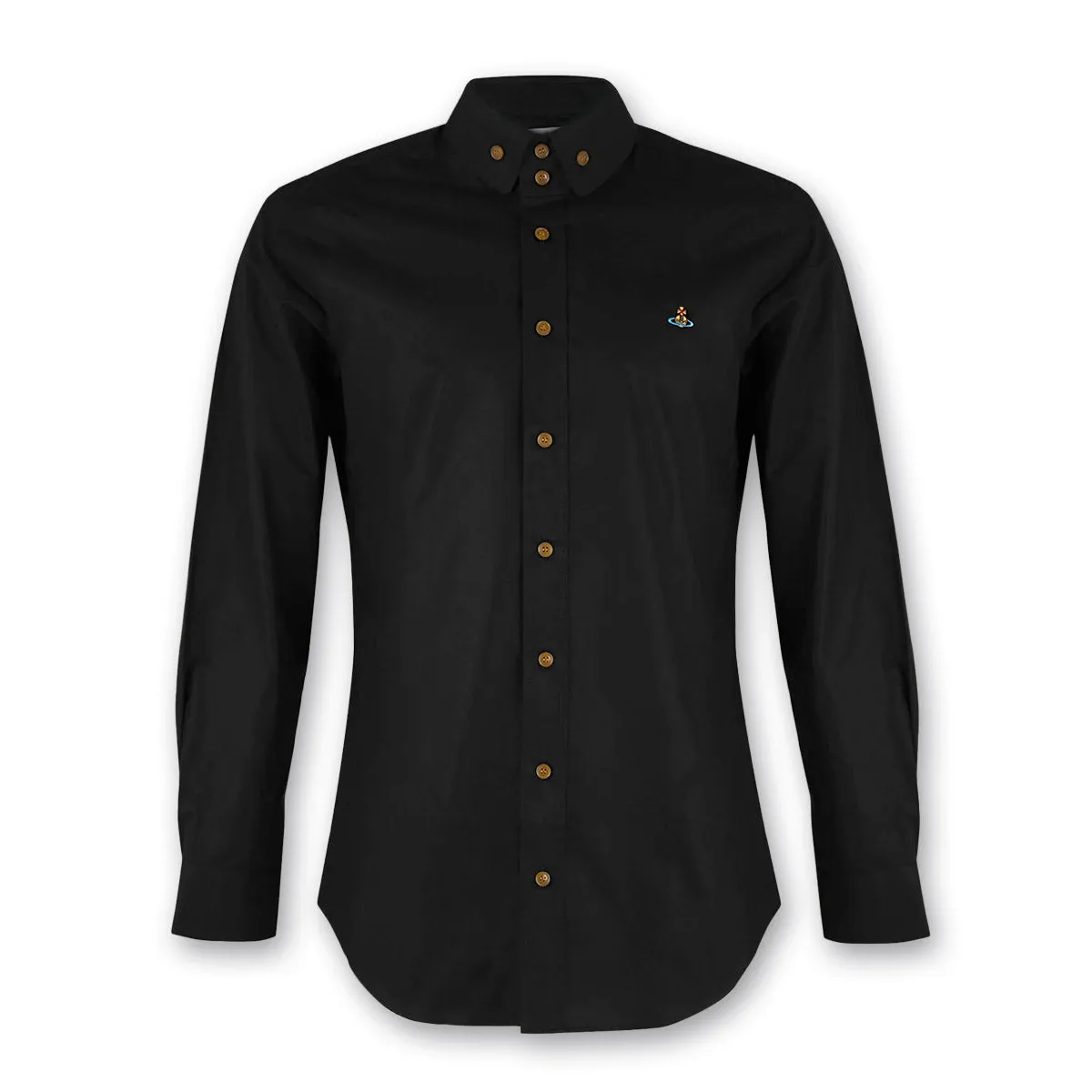 layerable oversized but not shapeless Vivienne Westwood - 2 Button Krall Shirt in Black