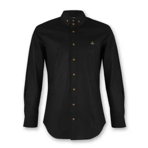 layerable oversized but not shapeless Vivienne Westwood - 2 Button Krall Shirt in Black