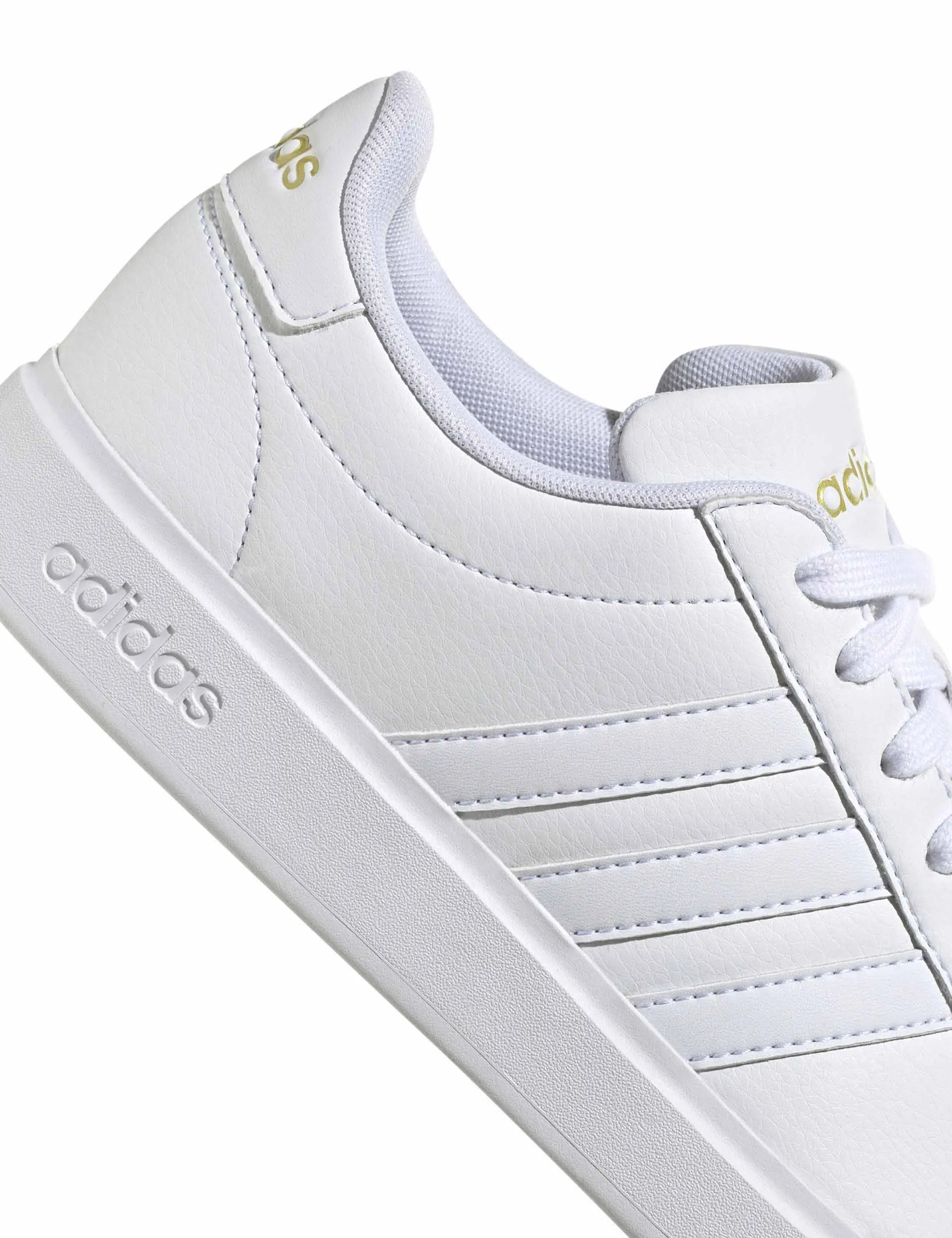 Grand Court 2.0 Shoes - Cloud White/Gold Metallic Rigidity Control Shank