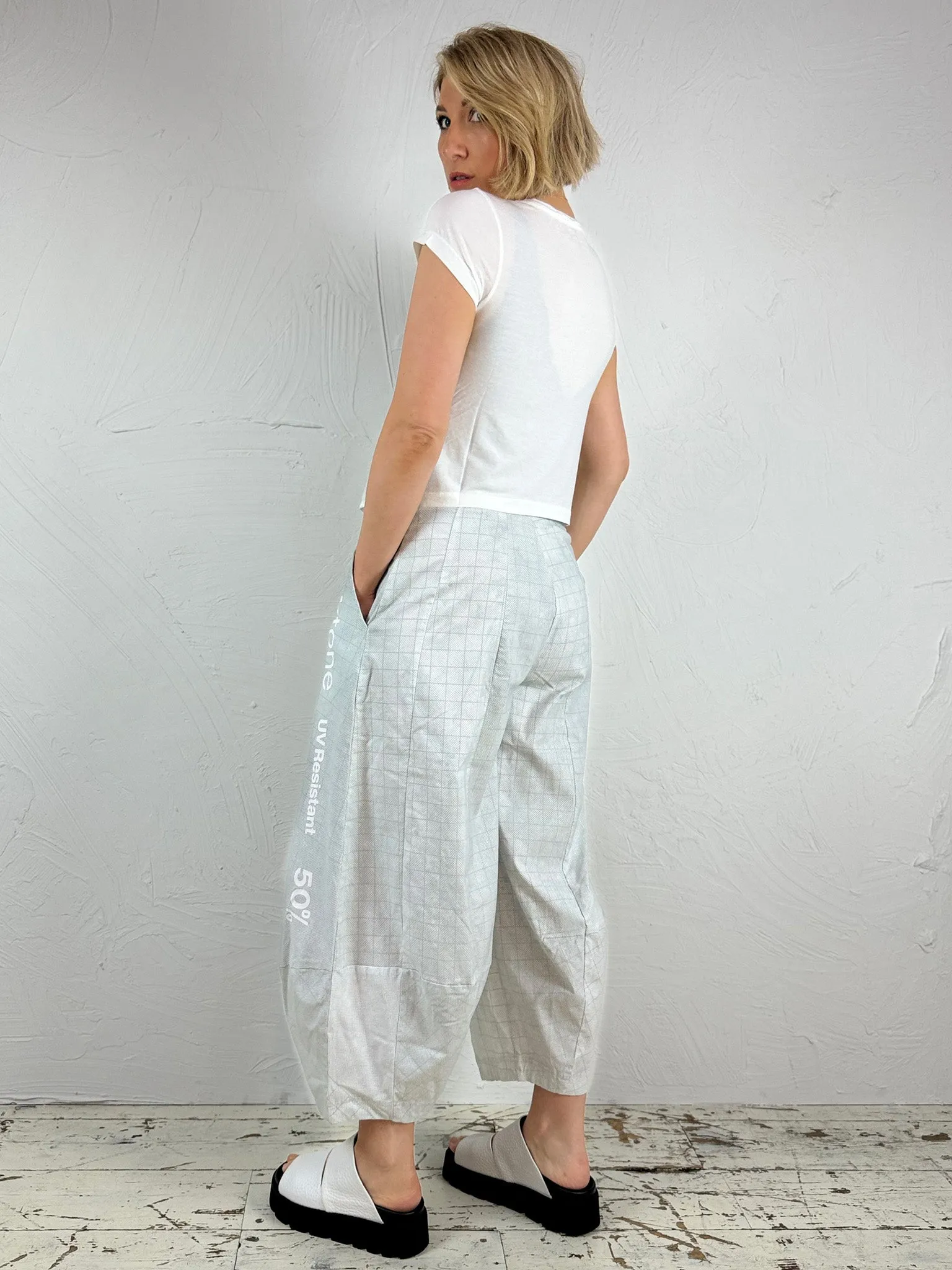 Grey Print Trousers '3440110' Flexible Material Breathable mesh design