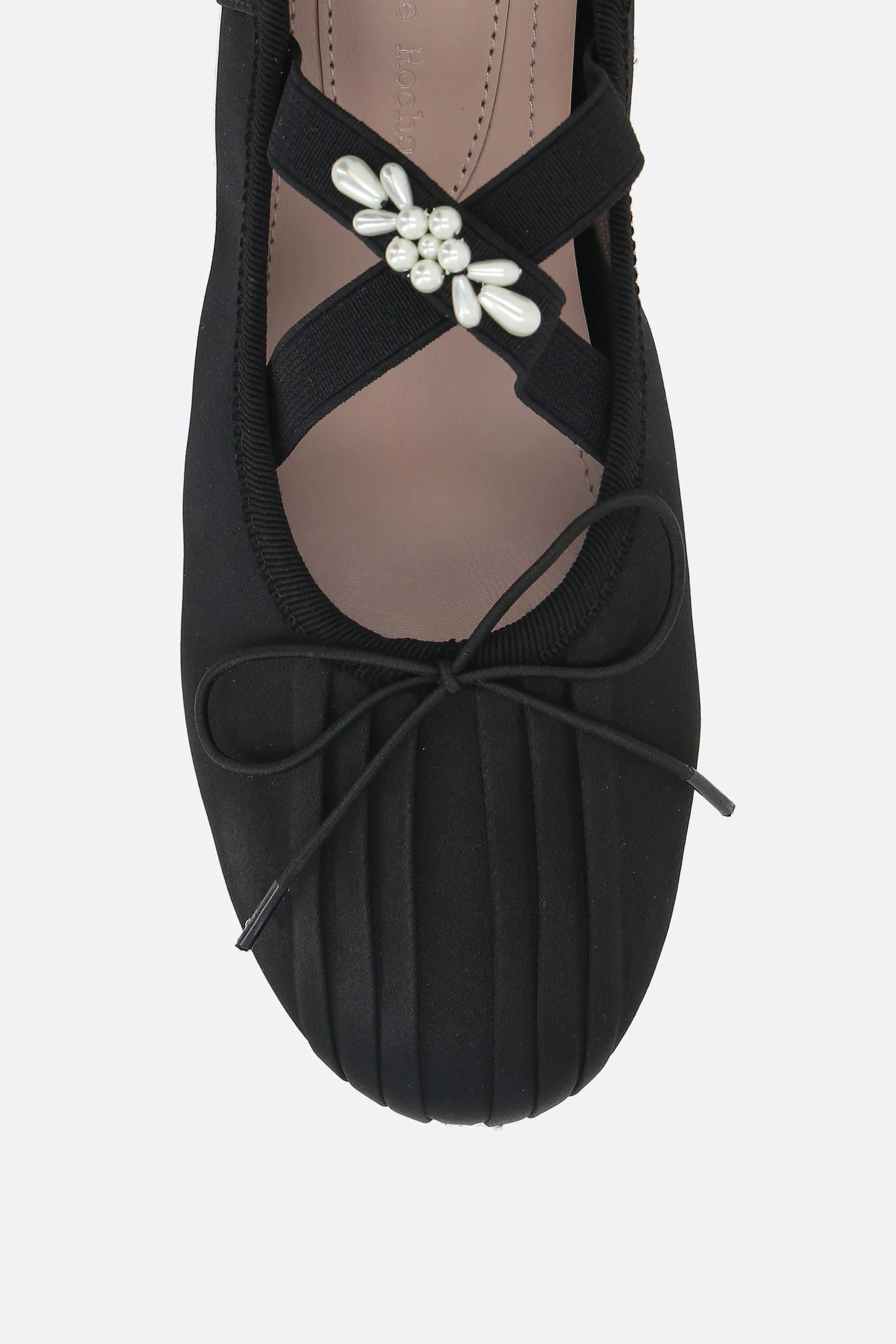 Feet Relief Knit Fresh Grip ballerinas in satin