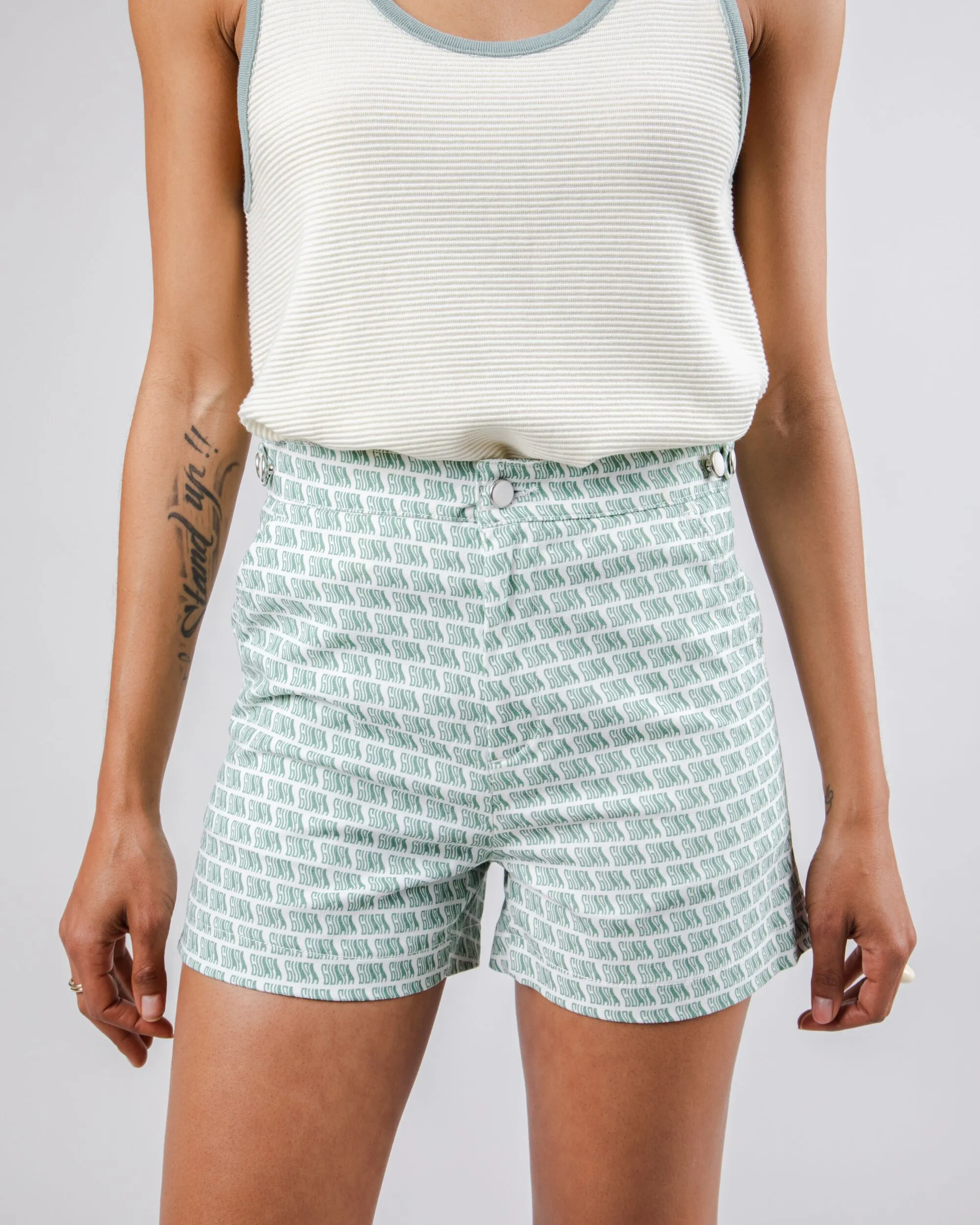Static Free Finish Guapa Lola Shorts White