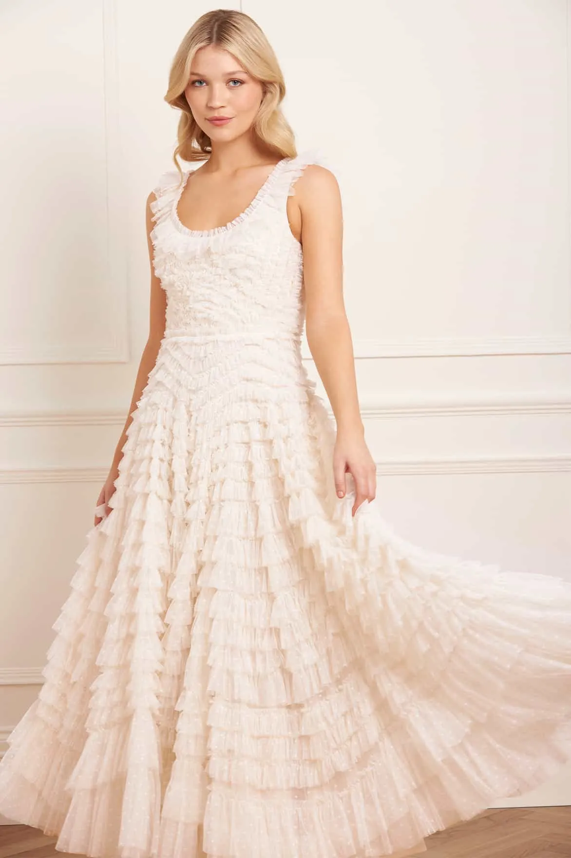 Hattie Scoop Neck Ankle Gown Shore Time Flattering Shape Wear