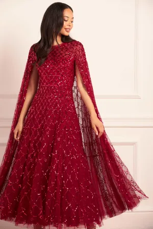 Night Style Heart Lattice Ankle Gown