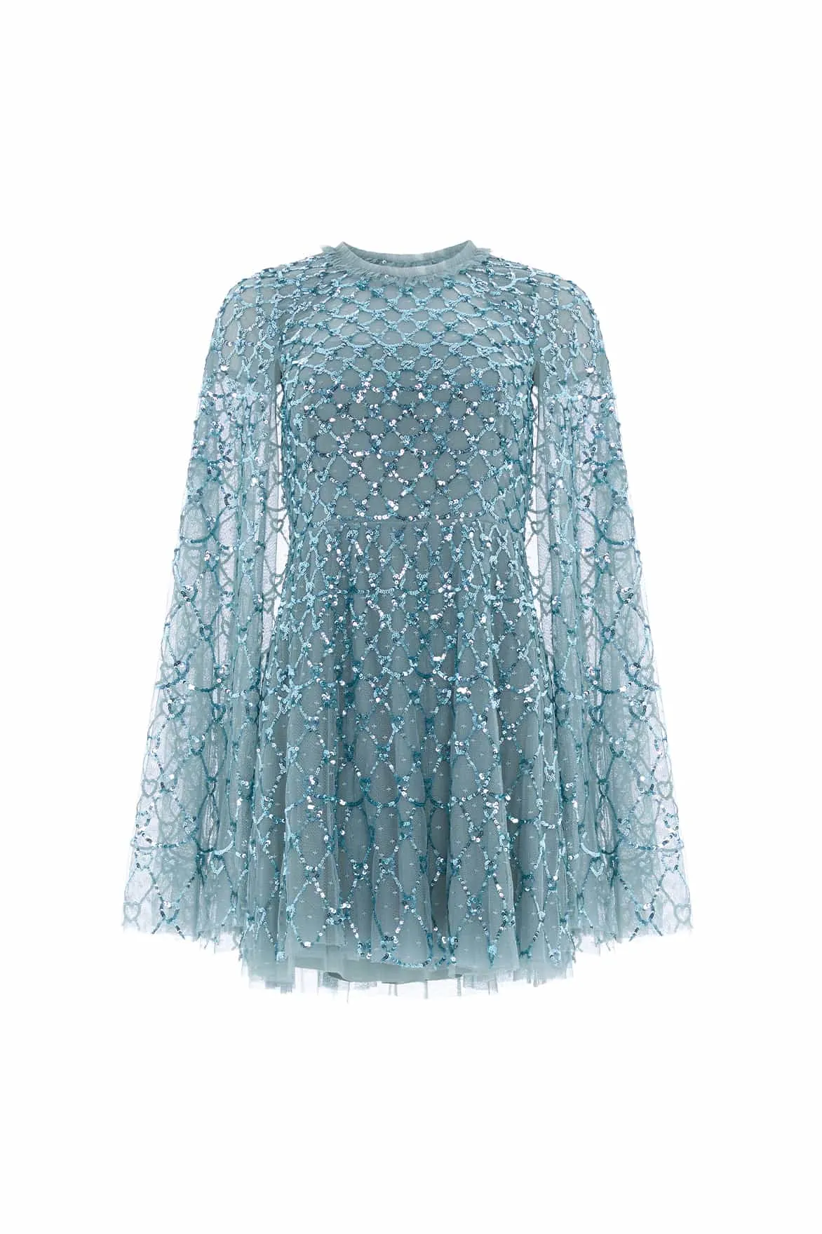 Heart Lattice Micro Mini Dress Balanced Tones Vibrant fit