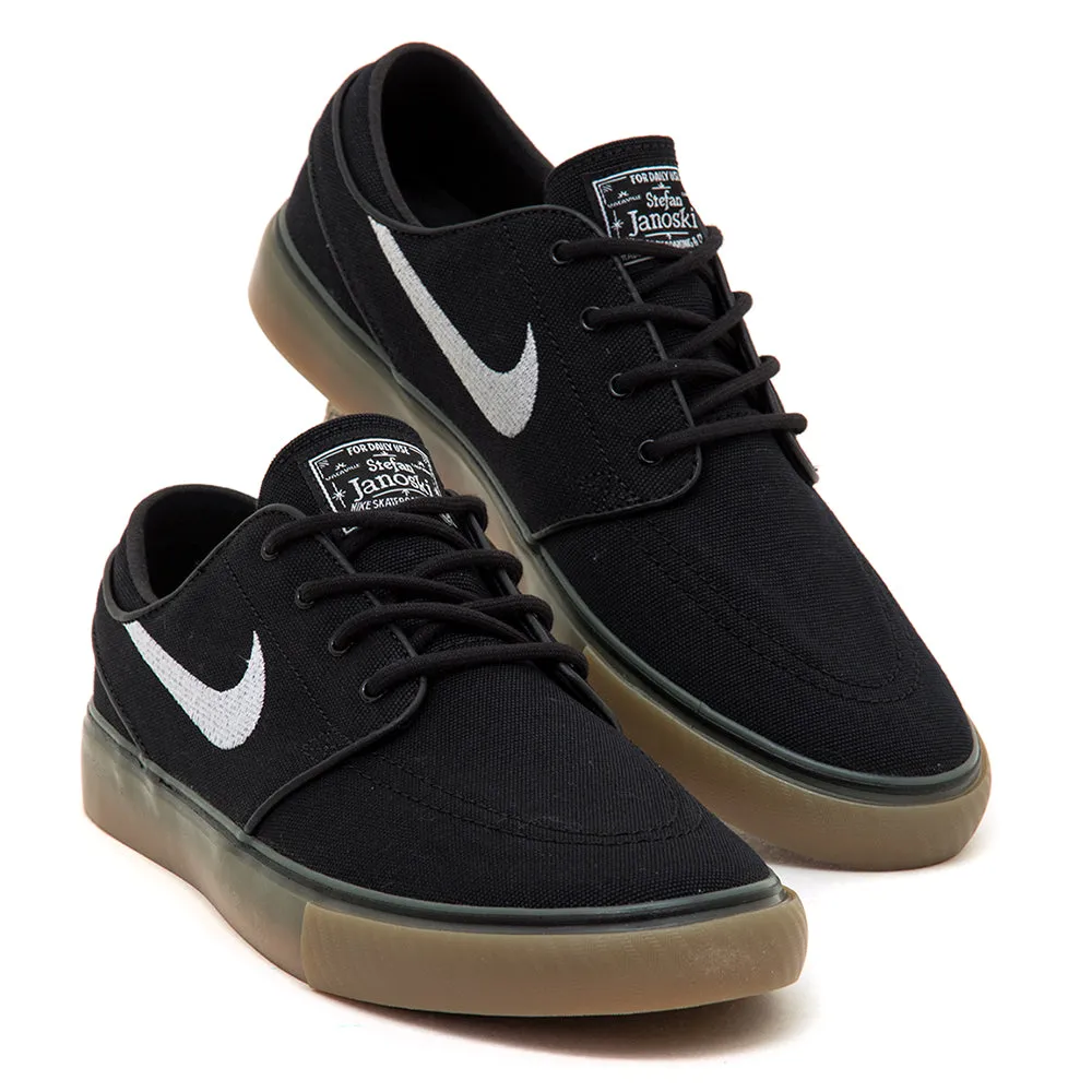 Power Flow Ventilated Mesh Long Distance Zoom Janoski OG  Canvas (Black / White - Black - White)