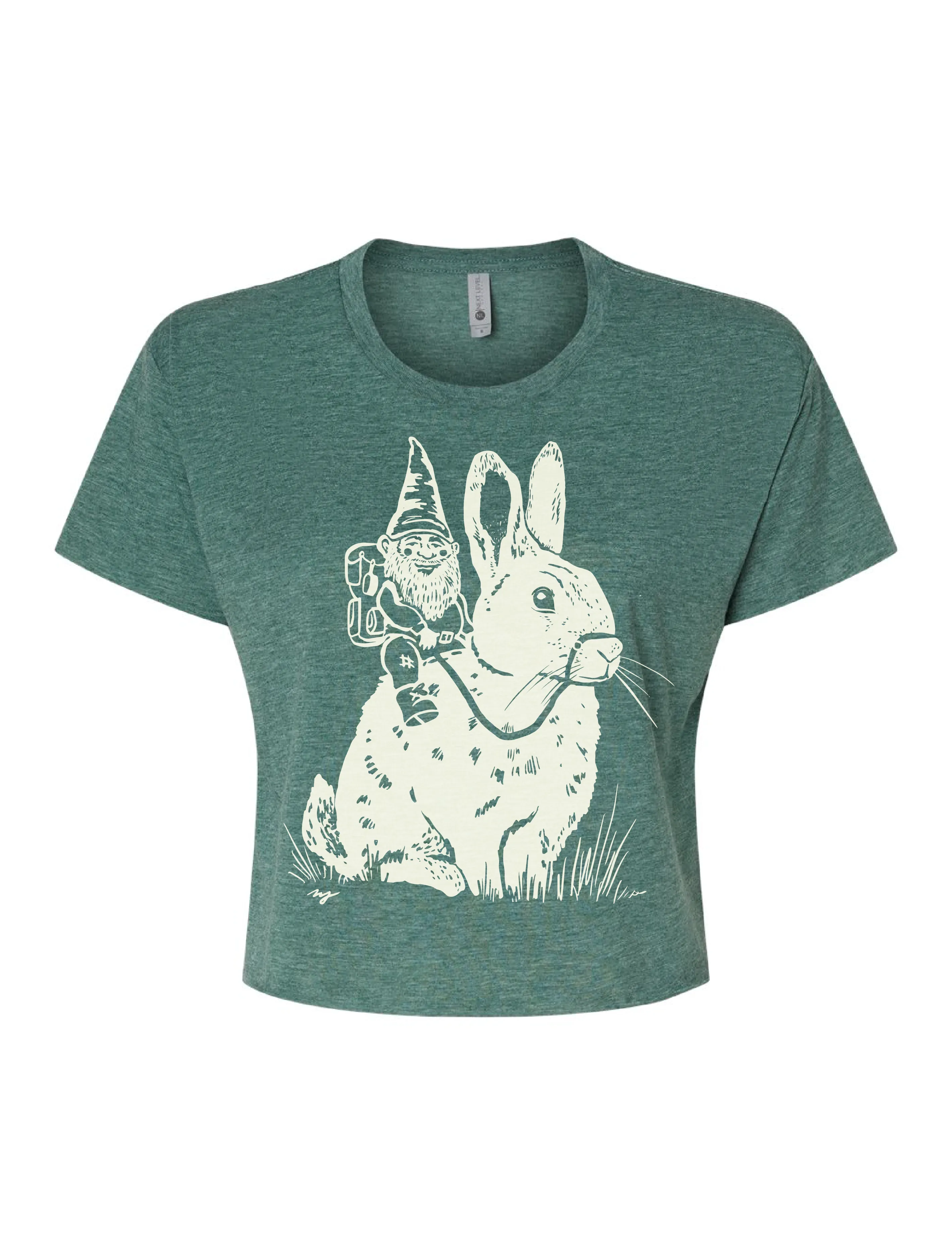 Gnome Wanderer ?? Cropped T-Shirt Cozy Fit Easy Layering