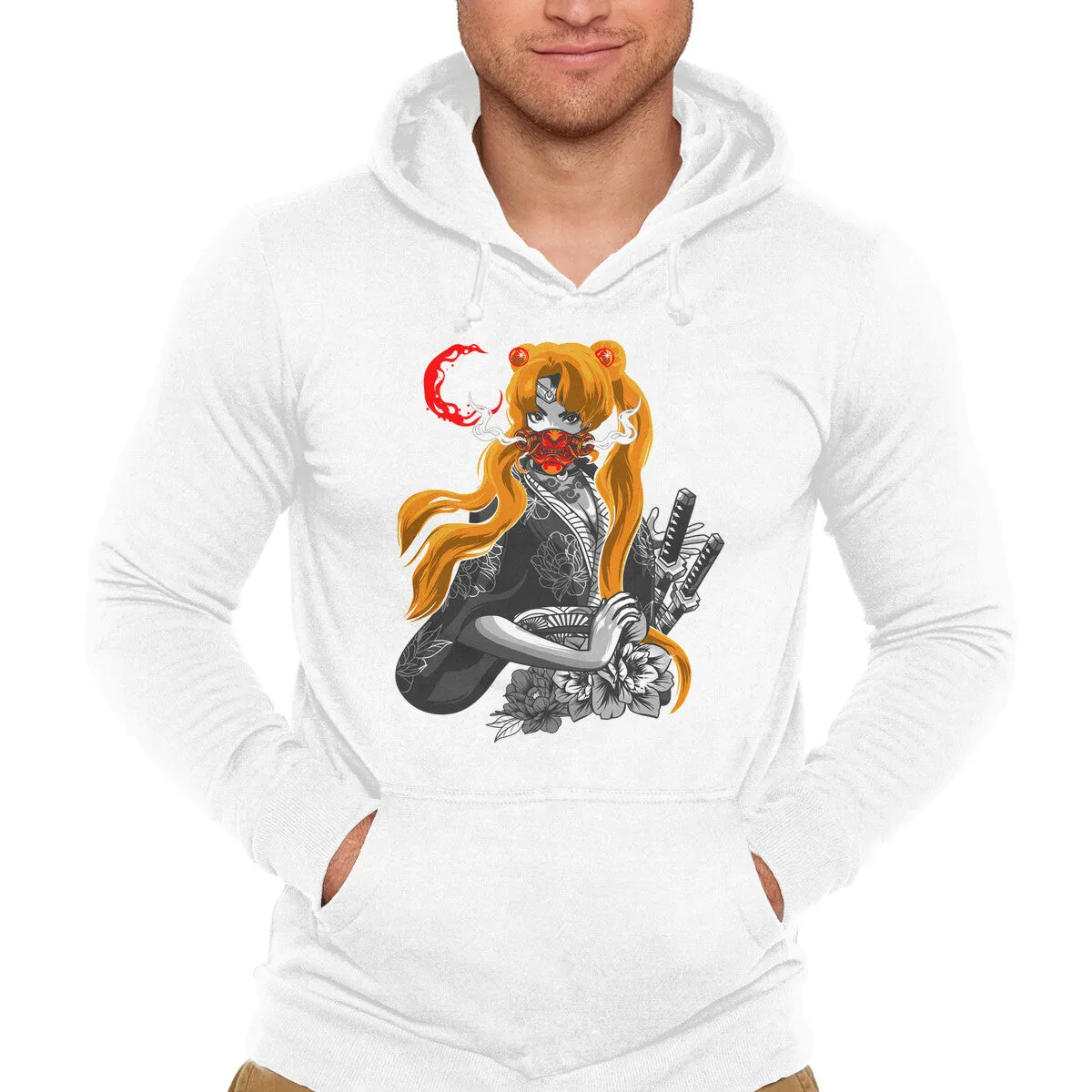 Polyester Material Fashion Layers Moon Samurai