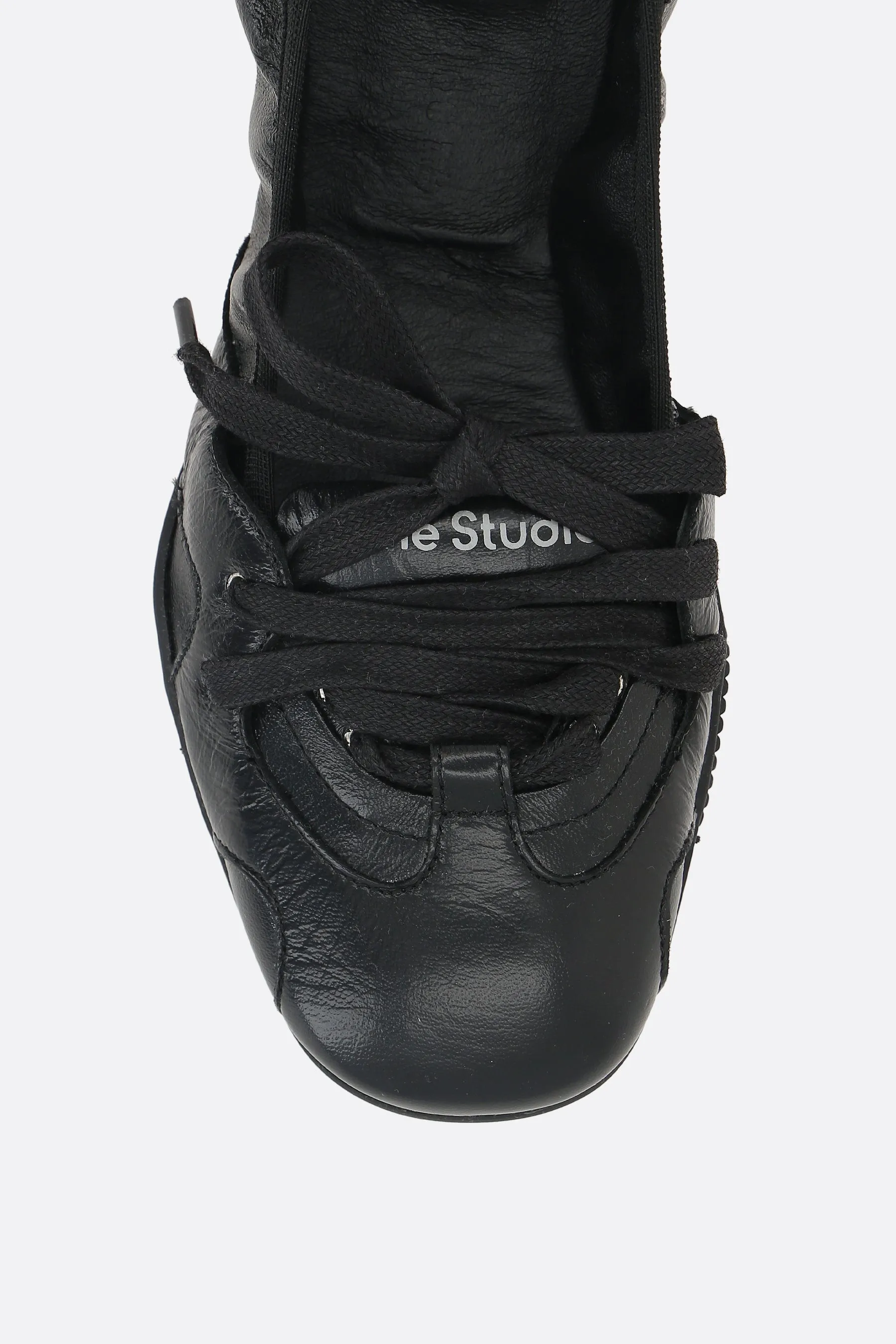 Shine Hike lace-up ballerinas in nappa