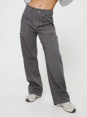 Date Night Sustainable Earthy Soft Hellier Cargo Pant Slate