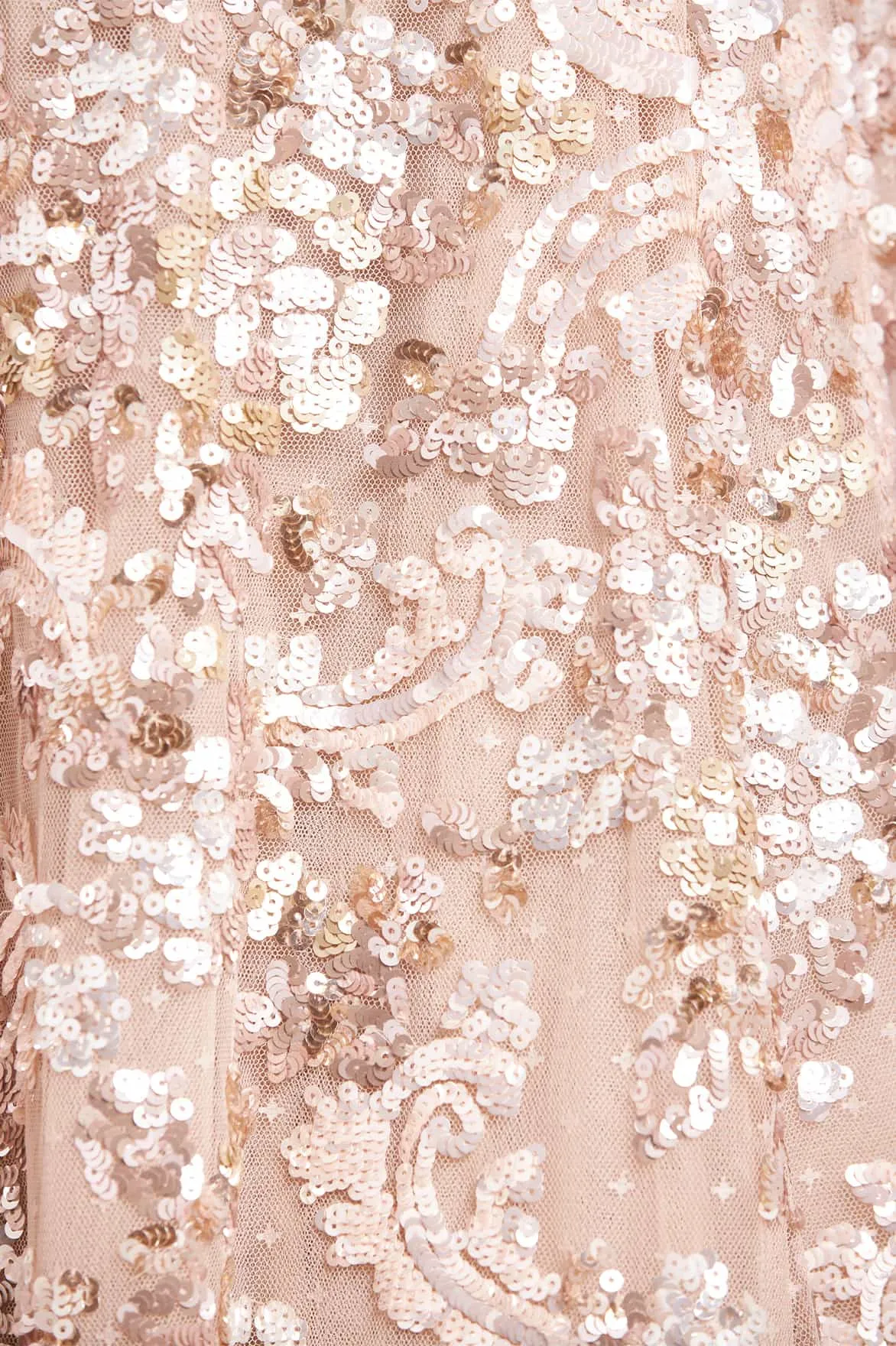 Smart Layers Calm Movement Baroque Floral One-Shoulder Bow Ankle Gown