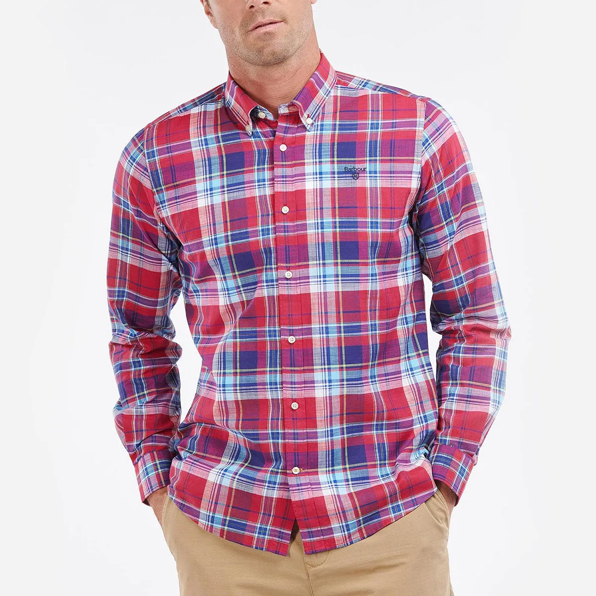 Barbour - Blakelow Tailored Fit Shirt in Red Comfort Fit
