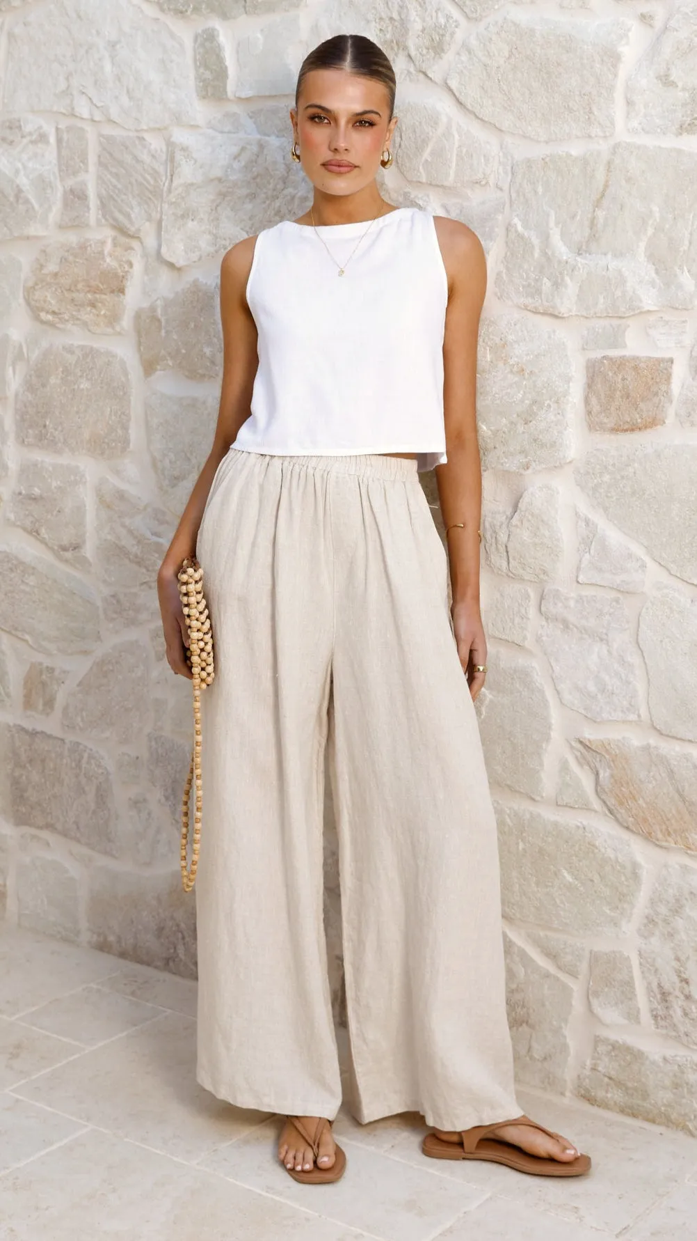 Stretchable Material HighElasticity Persephone Crop Top - White