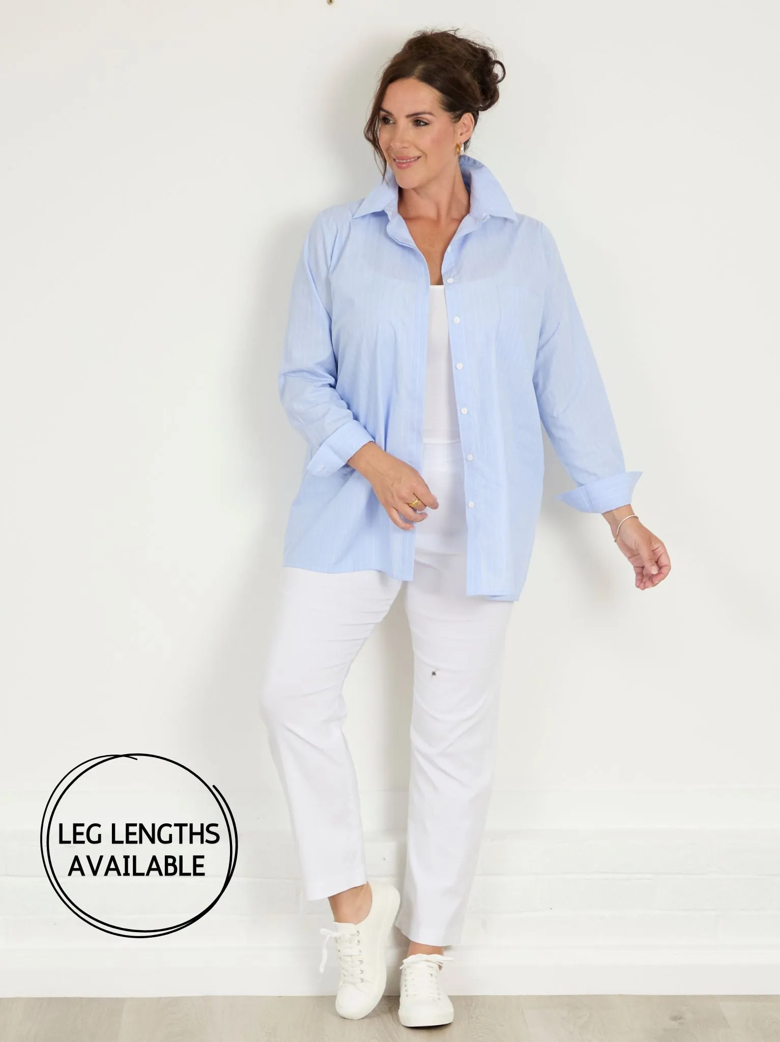 Ruth Stretch Trouser - White StainResistantFinish Chilly Weather